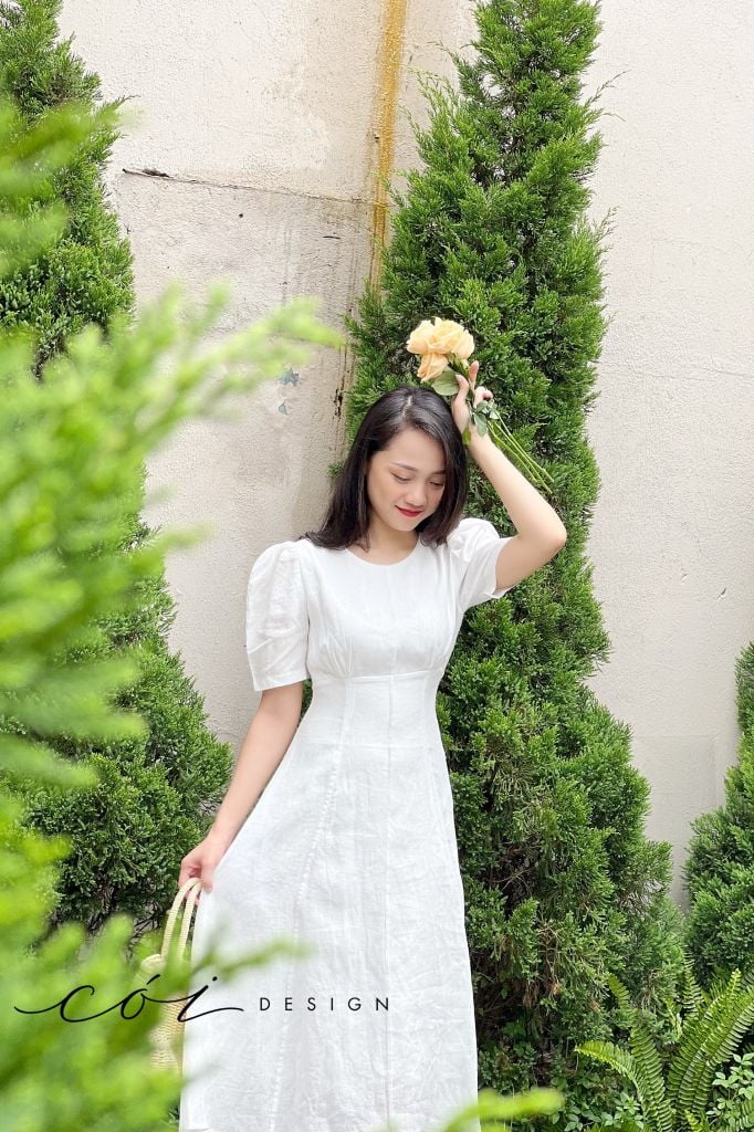 Đầm linen 8 mảnh Cói Design