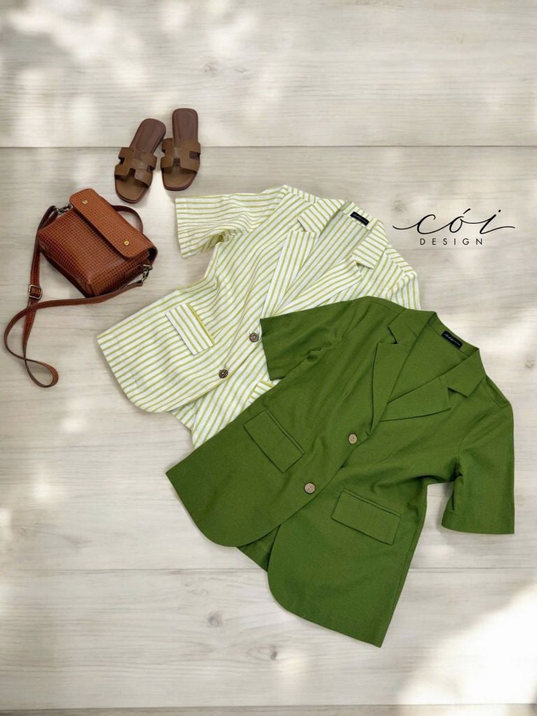 Áo blazer tay ngắn Cói Design