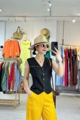 Quần suông linen tưng premium Cói Design