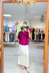 Áo sơ mi hàng nút đôi linen tưng premium Cói Design