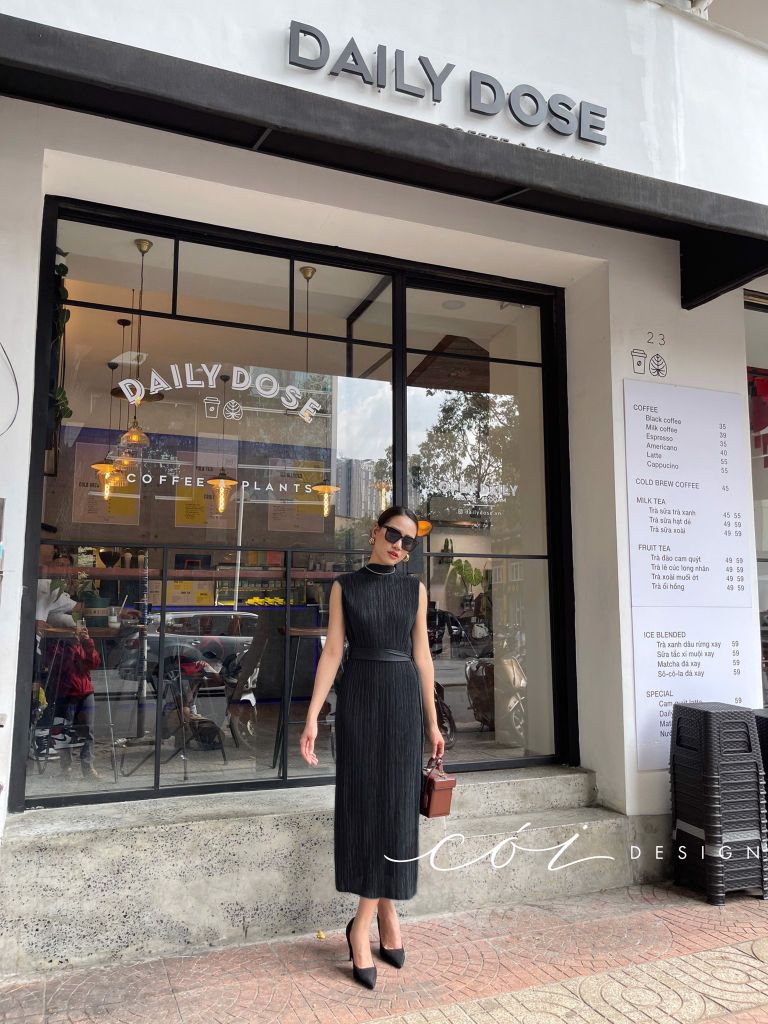 Đầm dập ly Cói Design