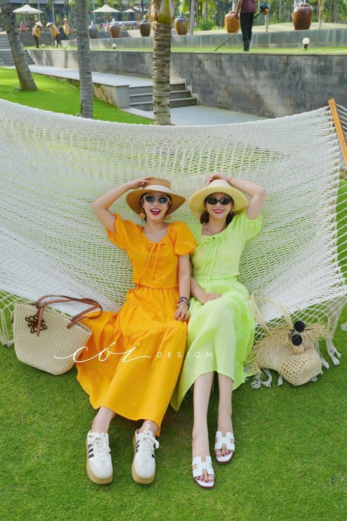 Chân váy tầng Linen tưng premium Cói Design