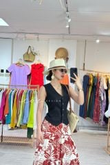 Chân váy tầng Linen tưng premium Cói Design