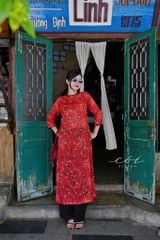 Set Áo Dài Sắc Xuân kèm quần suông Cói Design
