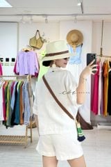 Áo sơ mi hàng nút đôi linen tưng premium Cói Design