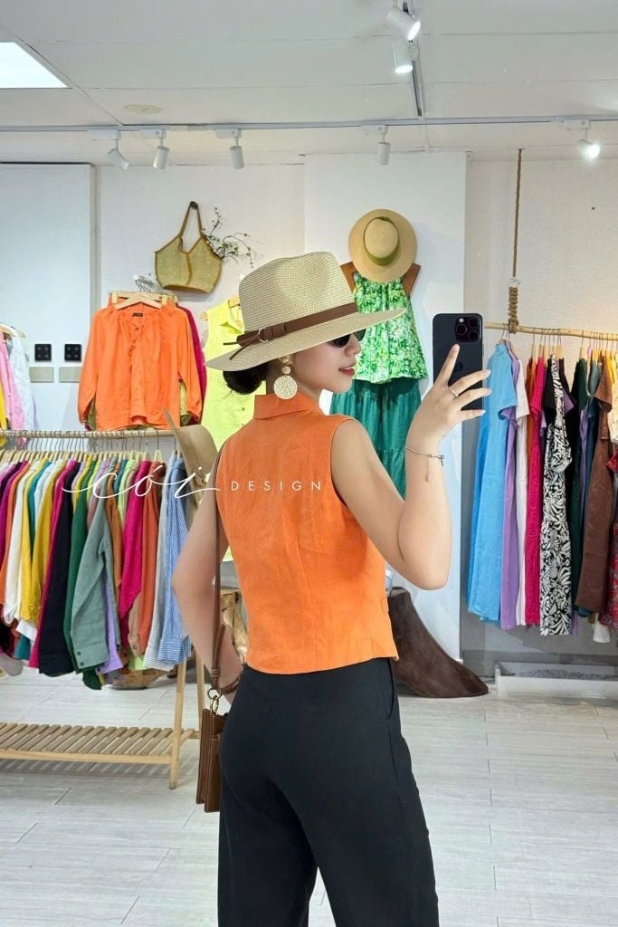 Quần suông linen tưng premium Cói Design