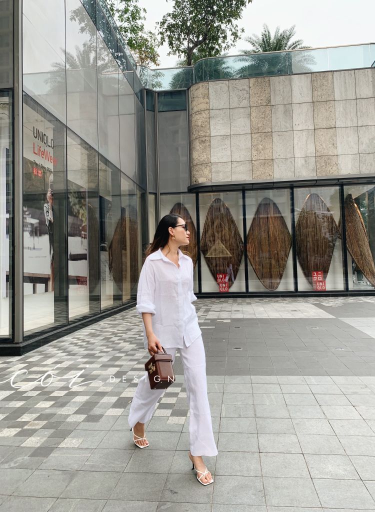 Quần suông linen tưng premium Cói Design