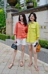 Áo sơ mi suông 2 túi hộp Linen tưng premium Cói Design