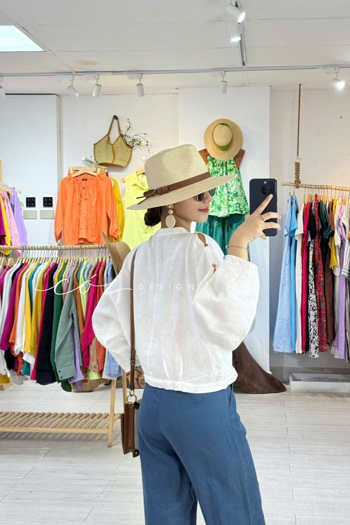 Quần suông linen tưng premium Cói Design