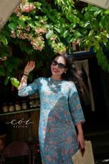 Set Áo Dài Sắc Xuân kèm quần suông Cói Design