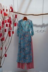 Áo dài sắc xuân Linen tưng premium Cói Design