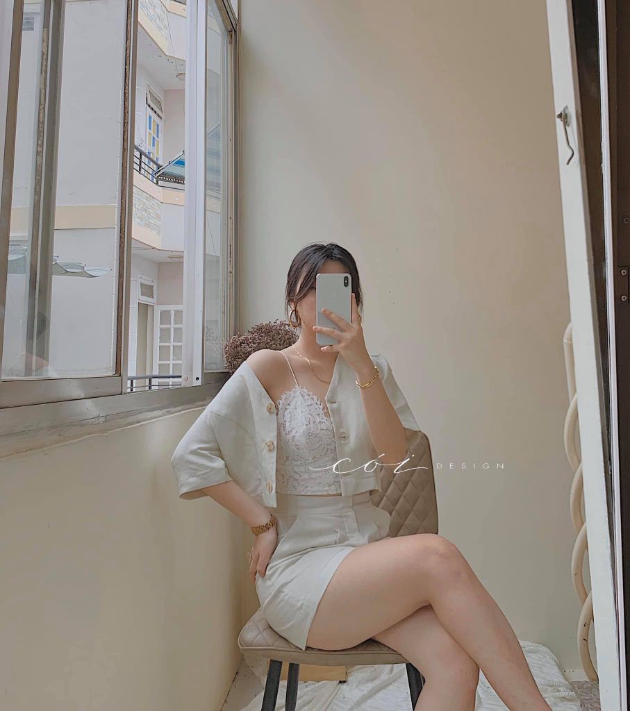 Áo Bra chất liệu ren lưới Cói Design