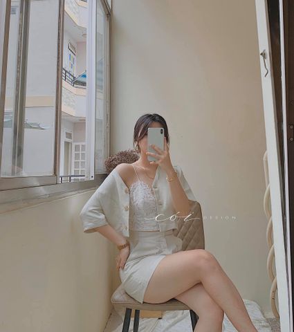 Áo Bra chất liệu ren lưới Cói Design