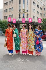 Set Áo Dài Sắc Xuân kèm quần suông Cói Design