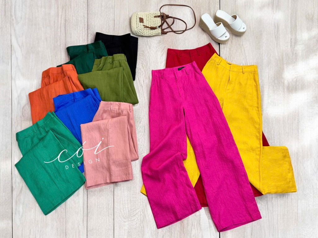 Quần suông linen tưng premium Cói Design