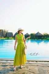 Chân váy tầng Linen tưng premium Cói Design