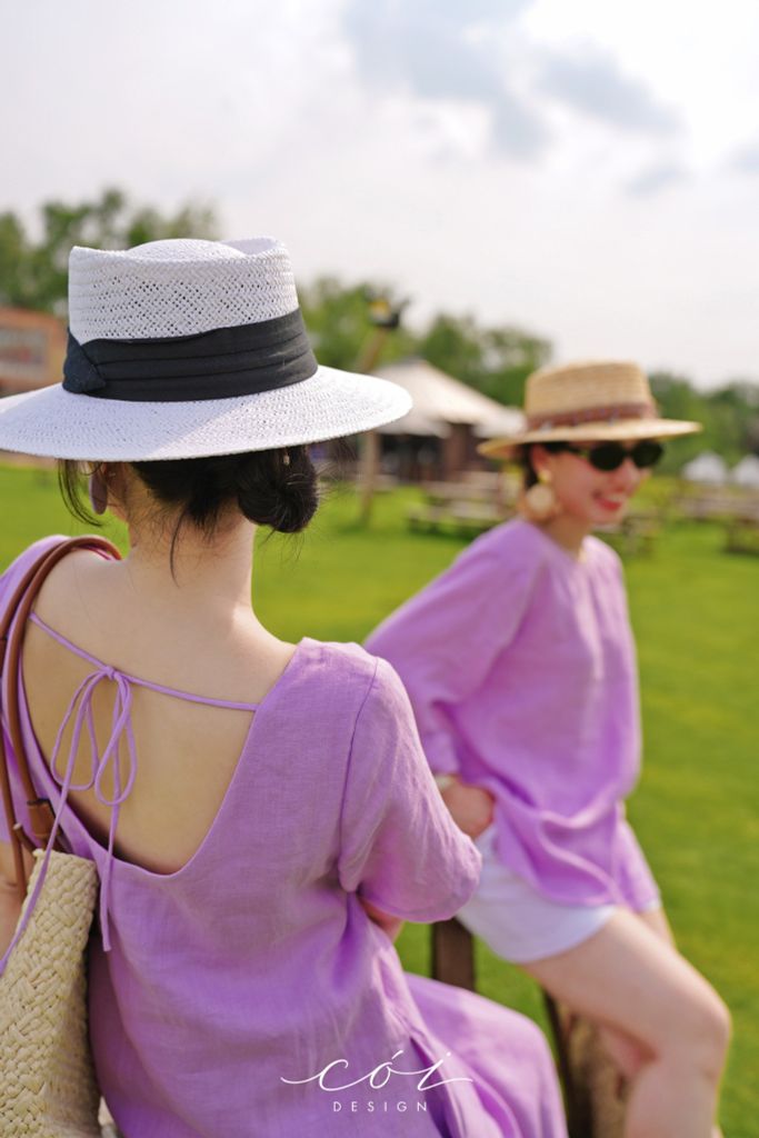 Áo hàng nút lưng tay dài Linen tưng premium Cói Design