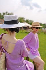 Áo hàng nút lưng tay dài Linen tưng premium Cói Design