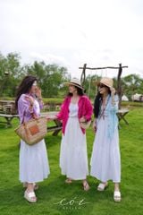 Áo 2 dây cổ tròn linen tưng premium Cói Design