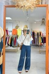 Quần suông linen tưng premium Cói Design