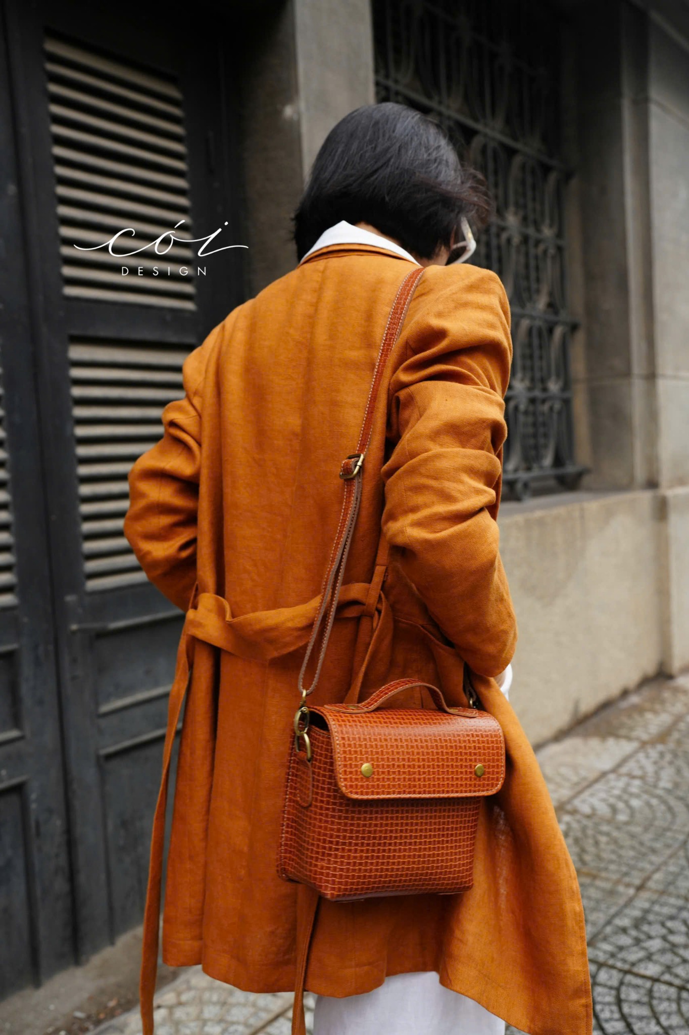 Áo blazer tay dài linen Cói Design