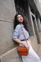 Chân váy 2 nắp túi Linen tưng premium Cói Design