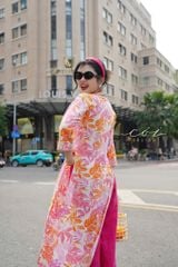 Set Áo Dài Sắc Xuân kèm quần suông Cói Design