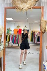 Quần short xếp ly form váy linen tưng premium Cói Design