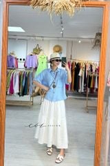 Áo sơ mi hàng nút đôi linen tưng premium Cói Design