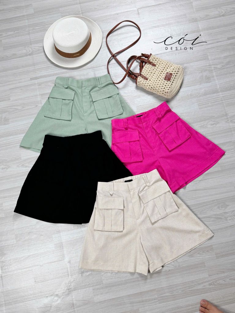 Set short túi hộp linen hàn Cói Design