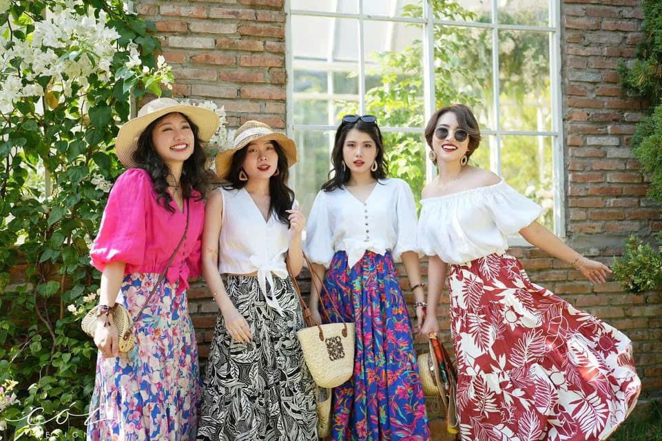Chân váy tầng Linen tưng premium Cói Design