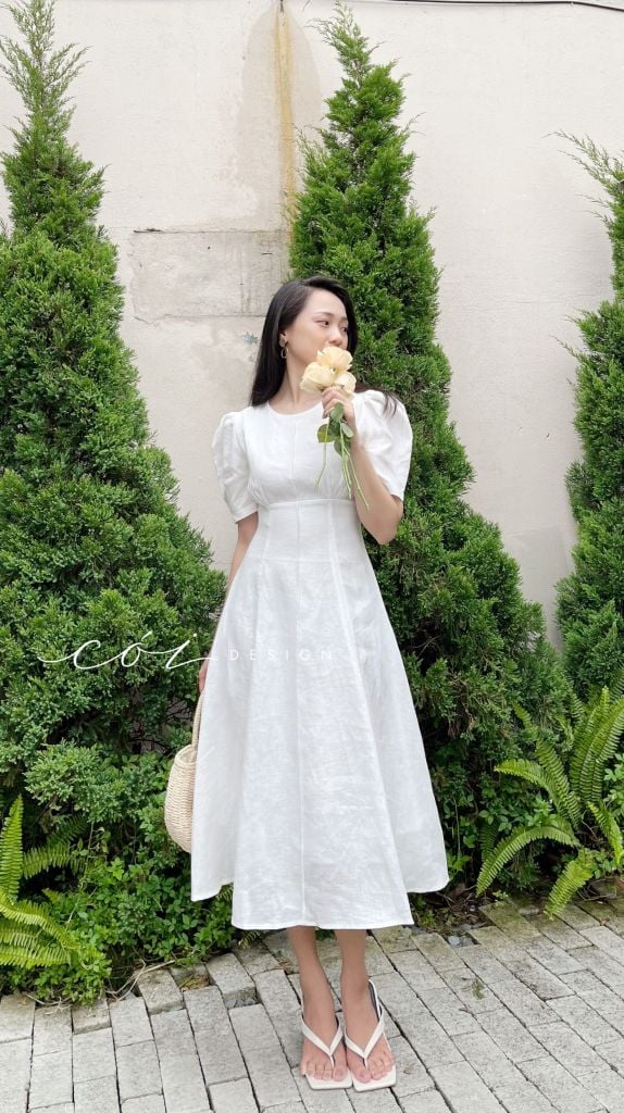 Đầm linen 8 mảnh Cói Design