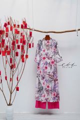Áo dài sắc xuân Linen tưng premium Cói Design