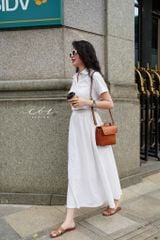 Set chân váy croptop Cotton Thêu Hoa Cói Design