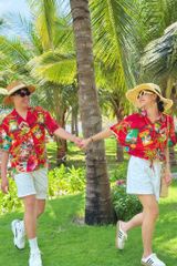 Áo sơ mi croptop rút dây linen tưng Cói Design