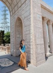 Quần suông linen ống rộng Cói Design