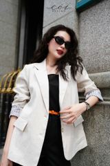 Áo blazer tay dài linen Cói Design