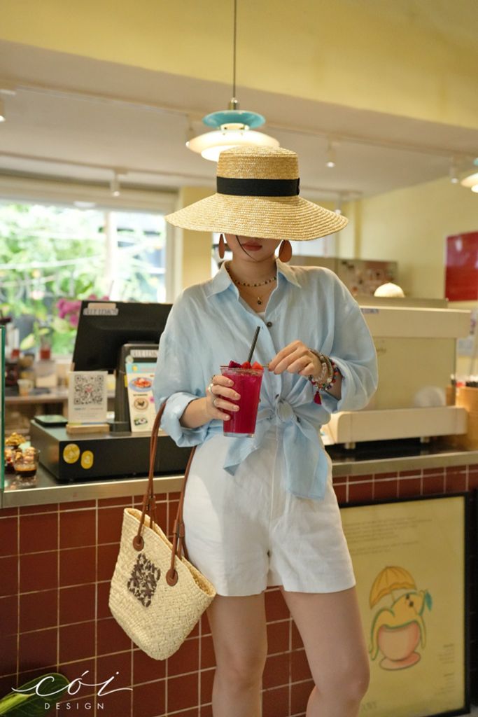 Quần short blazer linen prenium  Cói Design