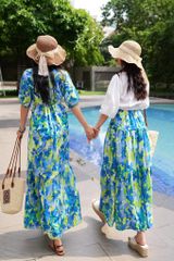 Chân váy tầng chất cotton hàn Cói Design