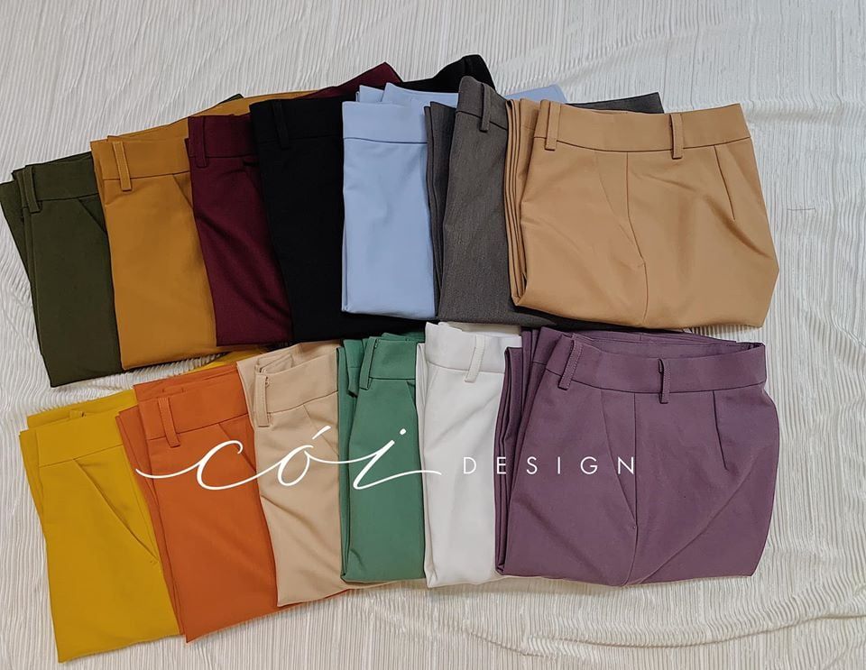 Quần ống suông gold Cói Design