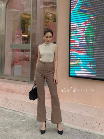 Quần ống loe Gold Cói Design