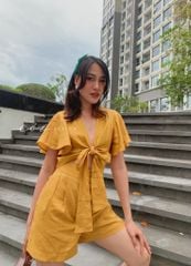 Quần short xếp ly linen Cói Design