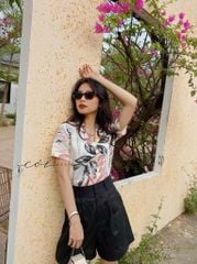 Quần short xếp ly linen Cói Design