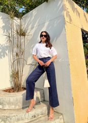 Quần suông linen lật lai Cói Design