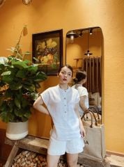 Áo cổ trụ sát nách Cói Design