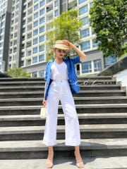 Quần suông linen lật lai Cói Design
