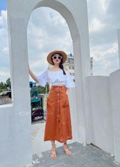 Chân váy TT Linen tưng premium Cói Design