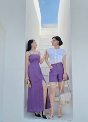Đầm cúp ngực linen tưng premium Cói Design