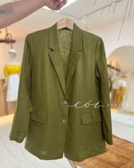 Áo blazer tay dài linen Cói Design