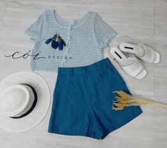 Quần short blazer linen prenium  Cói Design